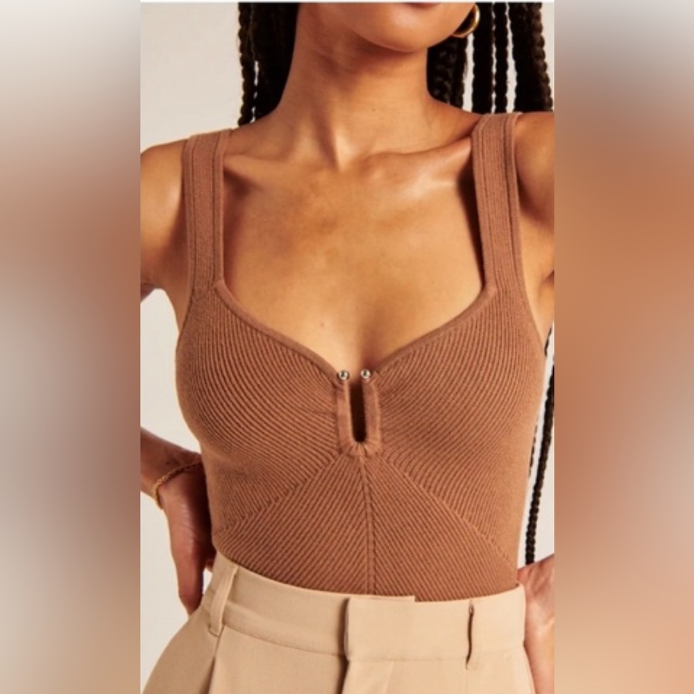 Abercrombie & Fitch sweater tank bodysuit, sz xxs
